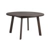 121144 b Glenside round diningtable 130 darkbrown oak