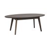 119214 b Yumi oval coffee table brown oak