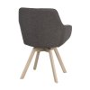 118081 b sb d Alison swivel armchair dark grey whitepigm. oak