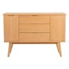 Komoda hnědá/ přírodní, 122 cm, Filippa