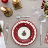 Vánoční dezertní talíř, červená, 21,5 cm, Toy’s Delight Specials