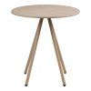 Bistro stůl, polypropylen/ocel, taupe Ø70x73,5 cm, Barletta