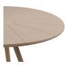 Bistro stůl, polypropylen/ocel, taupe Ø70x73,5 cm, Barletta
