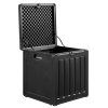 House Nordic Zahradní box, černý, 76 l, Sobra