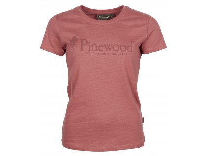 Dámské bavlněné tričko Pinewood Outdoor Life - Pink