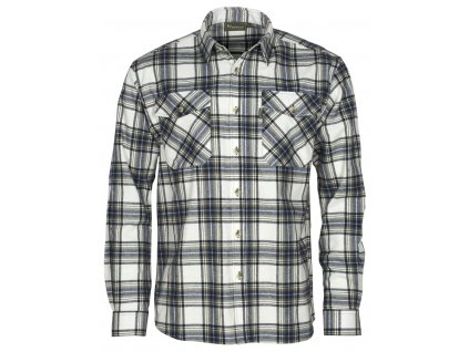 Pánská flanelová košile Pinewood Härjedalen - Offwhite/black