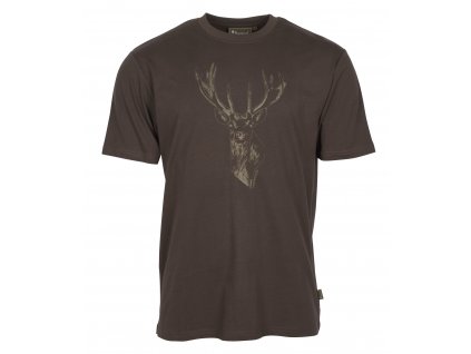 Pánské tričko Pinewood Red Deer - Suede Brown