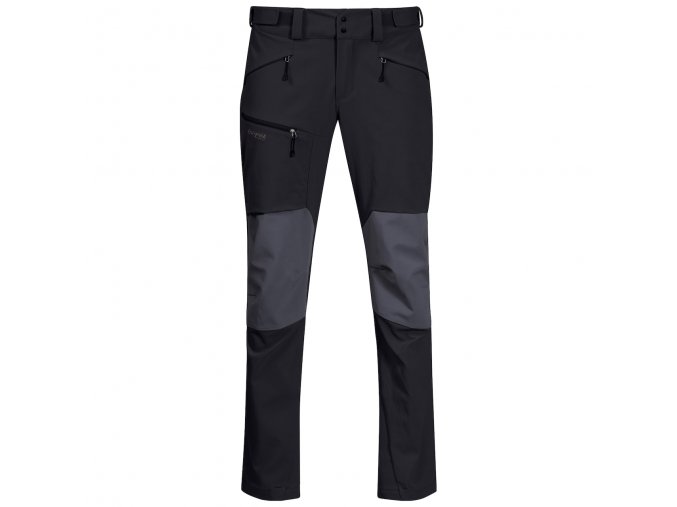 Pánské outdoorové softshellové kalhoty Bergans Rabot 365 Hybrid - černé