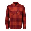 Klasická vlněná košile Sasta Alaska - Ruby Red