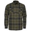 Pánská zateplená bundokošile Pinewood Finnveden Checked Padded - Mossgreen/black