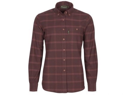 Dámská měkká flanelová košile Pinewood Värnamo - Earth Plum