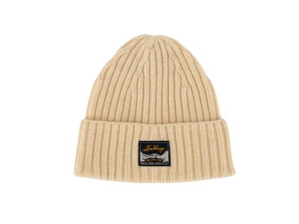 Pletená vlněná čepice Lundhags Knak Wool - Sand