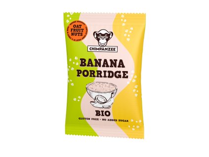 Bio ovesná bezlepková veganská kaše Chimpanzee Banana Porridge