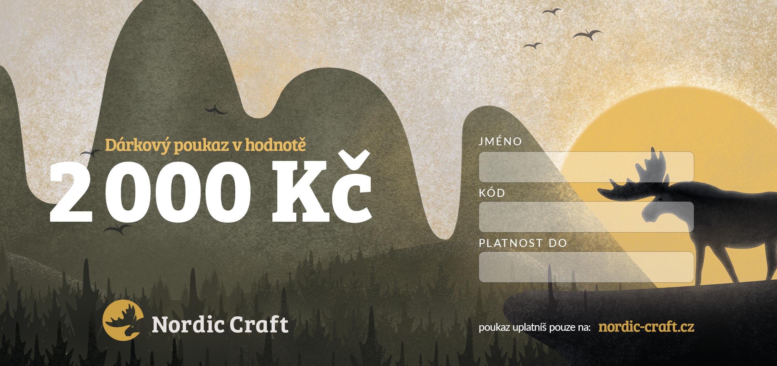 Nordic Craft Dárkový poukaz 2 000,-