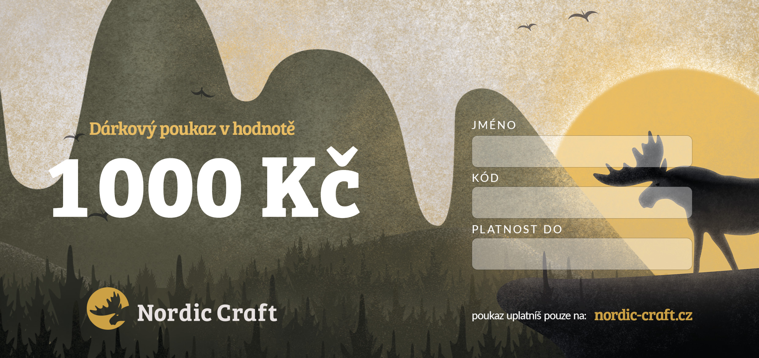 Nordic Craft Dárkový poukaz 1 000,-