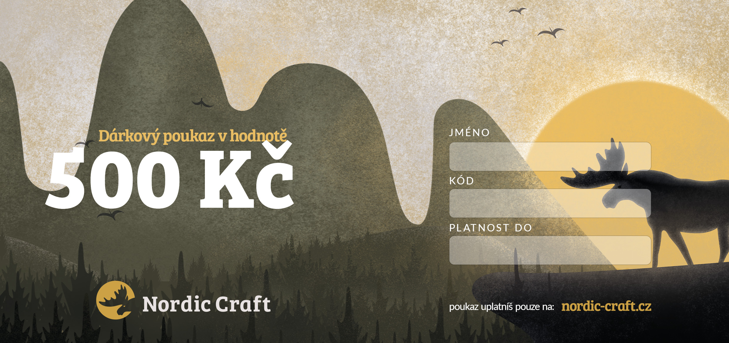 Nordic Craft Dárkový poukaz 500,-