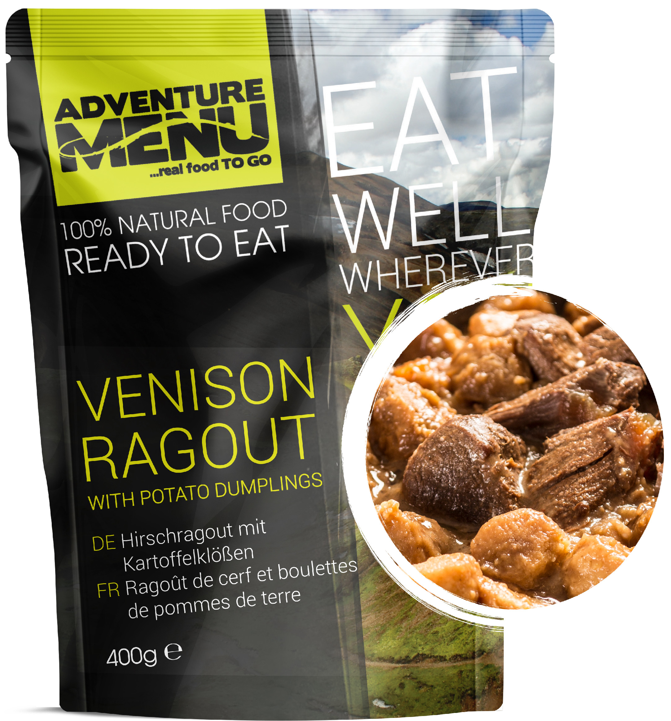 AdventureMENU Jelení ragú s bramborovými knedíčky 400g