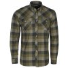 Pánská flanelová košile Pinewood Lumbo -Olive/Suede Brown