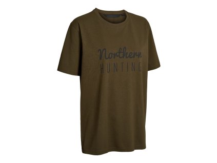 Dámské lovecké a myslivecké bavlněné triko Northern Hunting Ronja Green 1