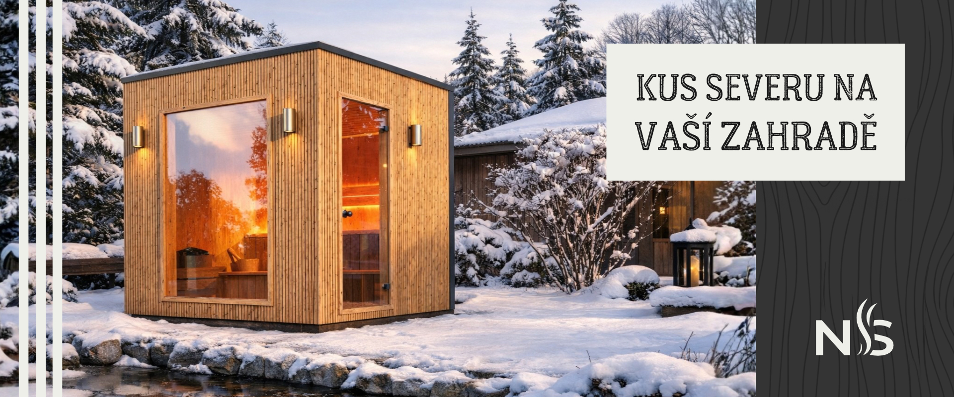 Sauna v zimě Nordic Sauny