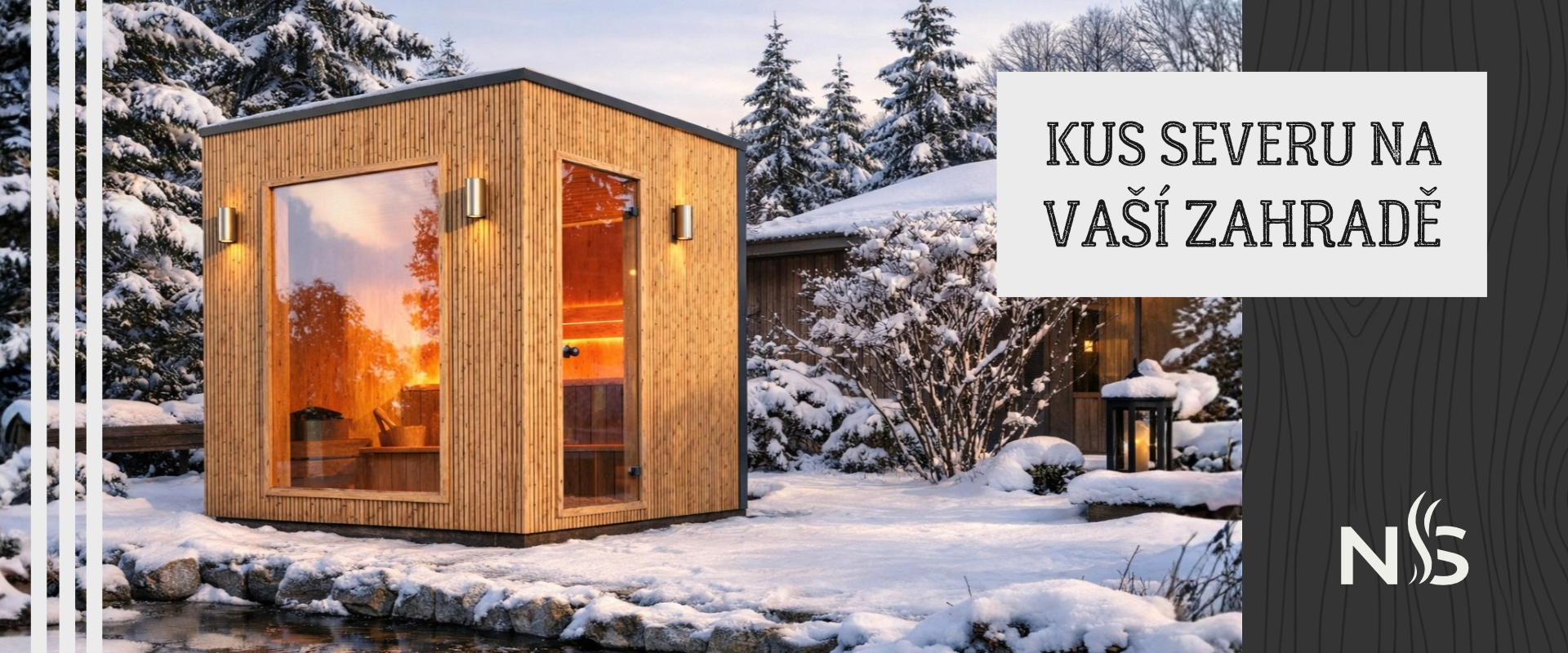 Sauna v zimě Nordic Sauny