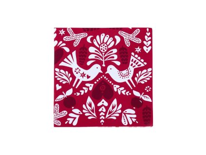 papirove ubrousky winter bird red 33x33 20ks