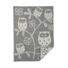 Vlněná dětská deka Tree Owl Grey 65x90