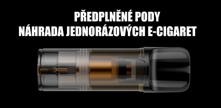 Předplněné pody = náhrada jednorázových e-cigaret