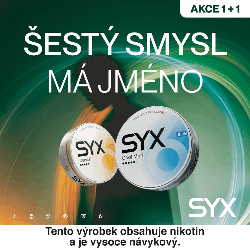 SYX Nikotinové sáčky 1+1 akce