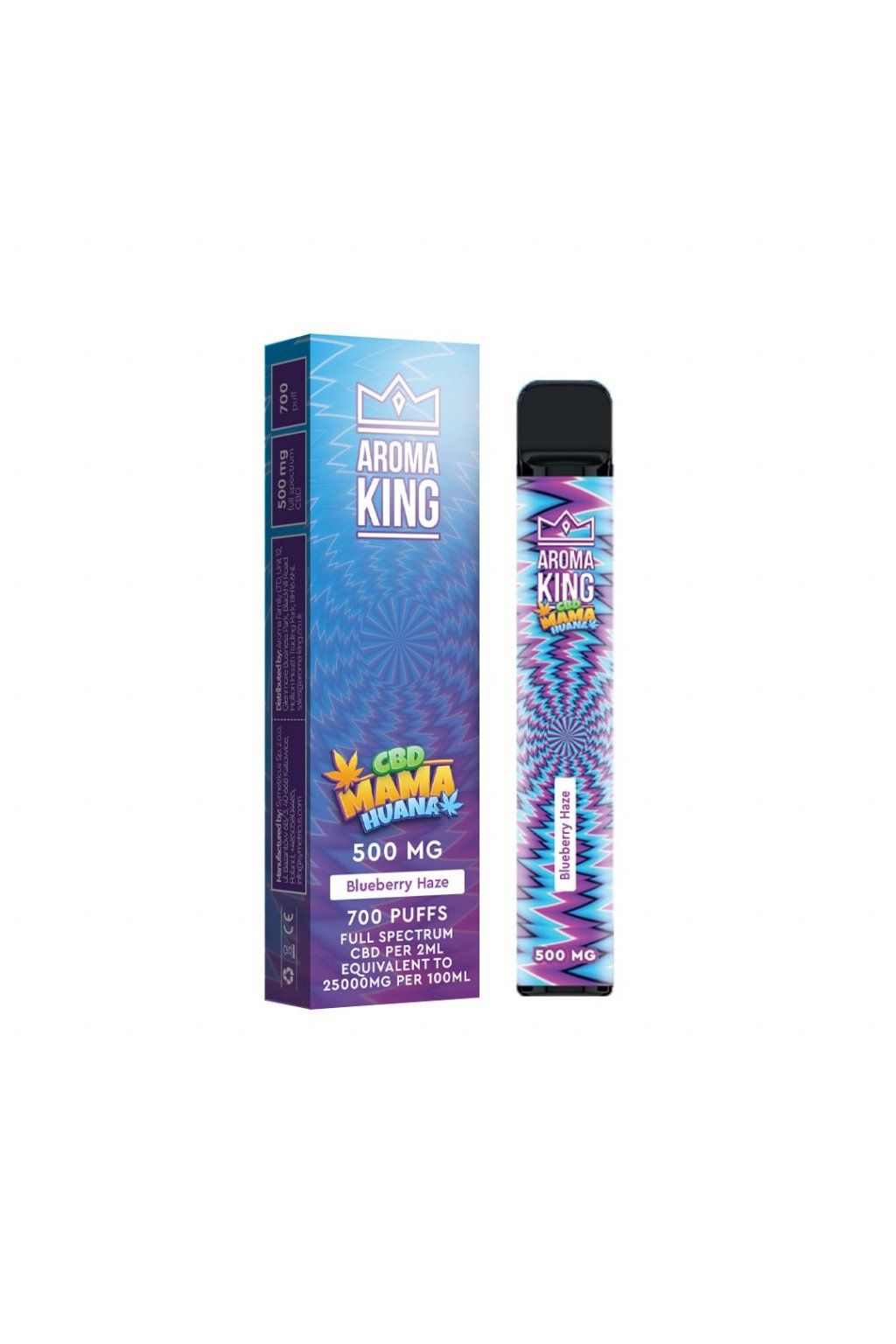 aroma king vape mama huana 500mg cbd blueberry haze