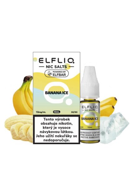 E liquid Elf Bar ELFLIQ Banana Ice min