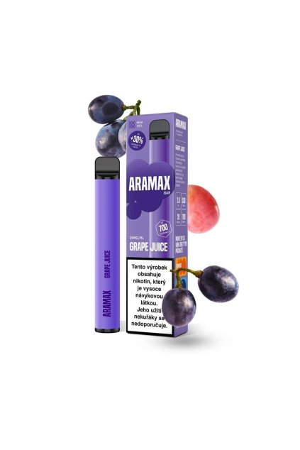 Aramax Grape Juice jednorázova e cigareta min