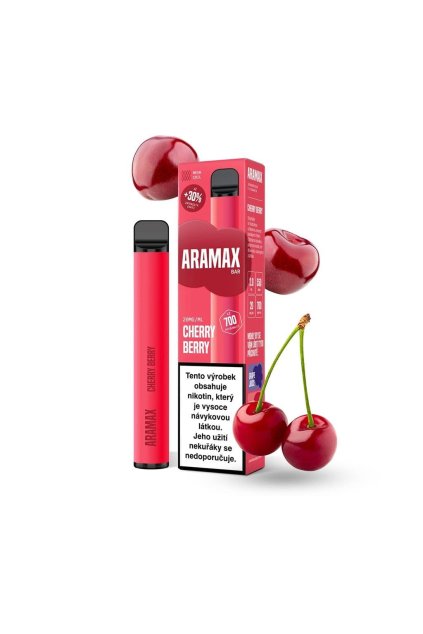 Aramax Cherry Berry jednorázova e cigareta min