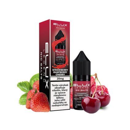 E liquid Elux Legend Salt Strawberry Raspberry Cherry 10mg
