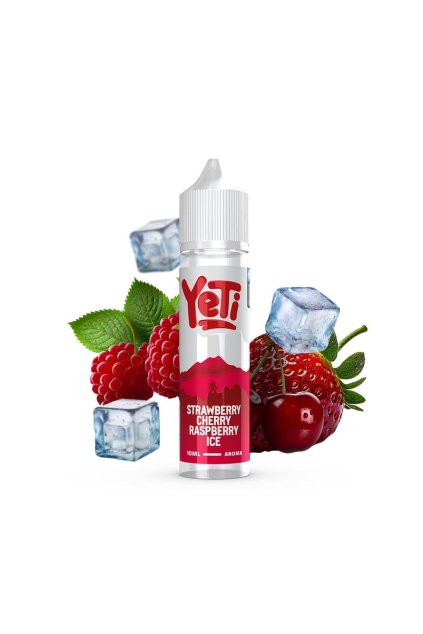 Yeti Shake and Vape aroma Strawberry Cherry Raspberry ice min