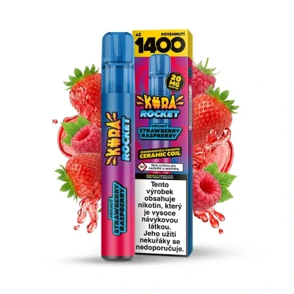 Jednorazova e cigareta Kura Rocket Strawberry Raspberry.jpg
