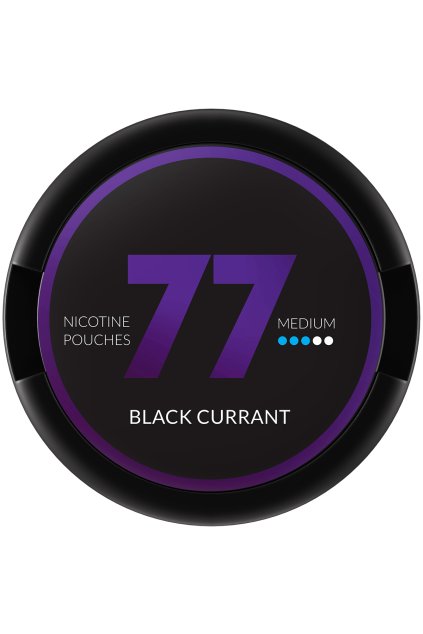 77 Blackcurrant medium nikotinove sacky min