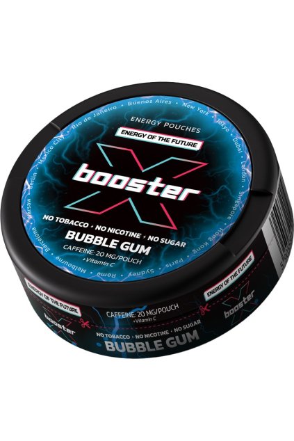 X Booster Bubble Gum kofeinove sacky min
