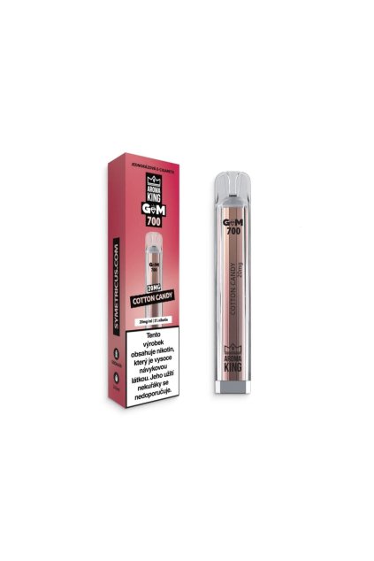 Aroma King Gem Cotton Candy jednorazova e cigareta min