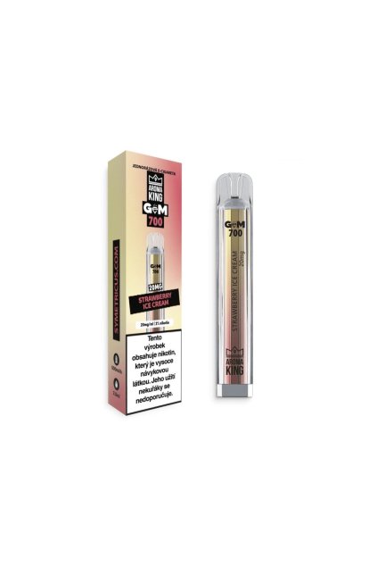 Aroma King Gem Strawberry Ice Cream jednorazova e cigareta min