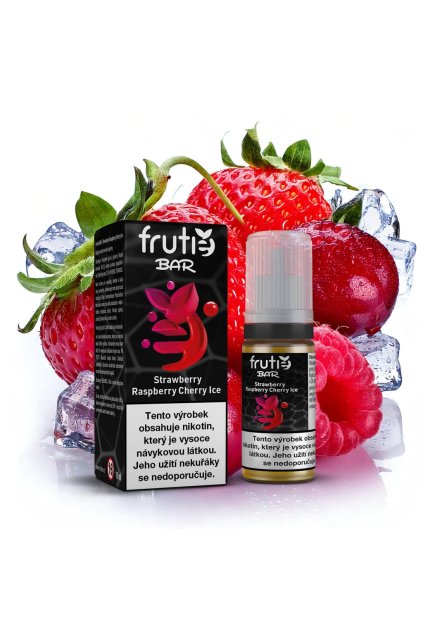E liquid Frutie Bar Juice Strawberry Raspberry Cherry Ice min