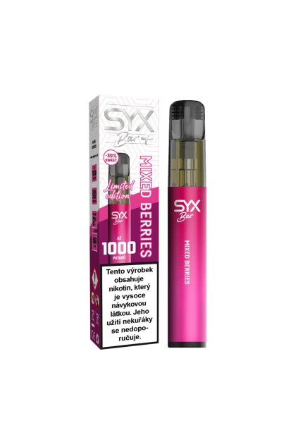 Syx Bar+ Mixed Berries LTD jednorazova e cigareta