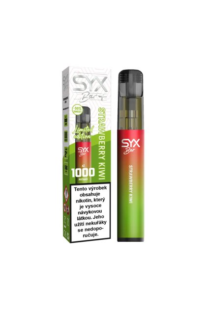 Syx Bar+ Strawberry Kiwi LTD jednorazova e cigareta