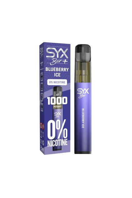 Syx Bar+ Zero Blueberry Ice jednorazova e cigareta
