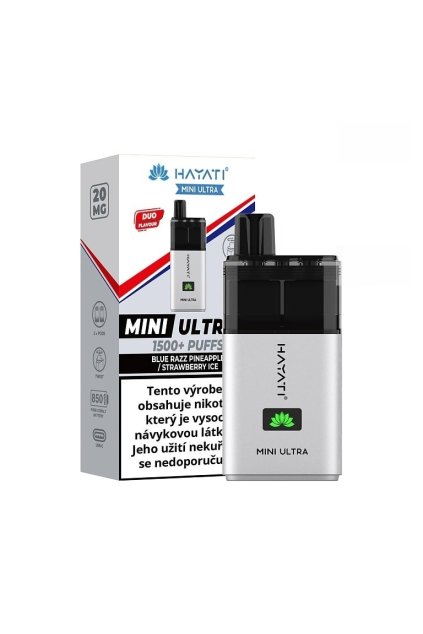 Hayati Mini Ultra Blue Razz Pineapple:Strawberry Ice jednorazova e cigareta