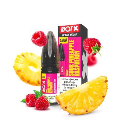 E liquid riot x salt sour pineapple raspberry 10mg