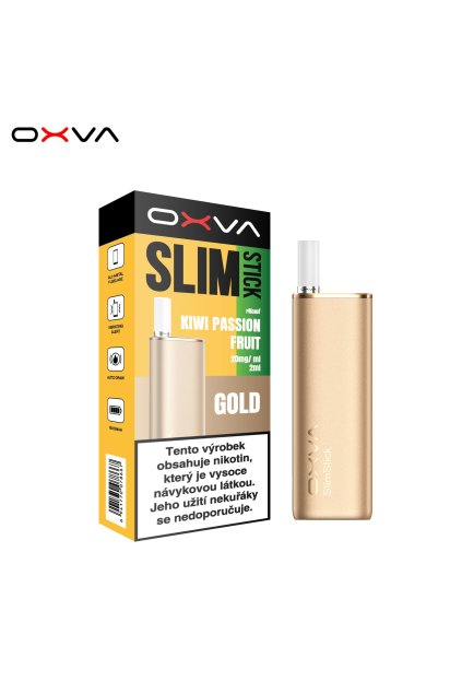 Oxva Slimstick Starter Kit Gold Kiwi Passion Fruit min