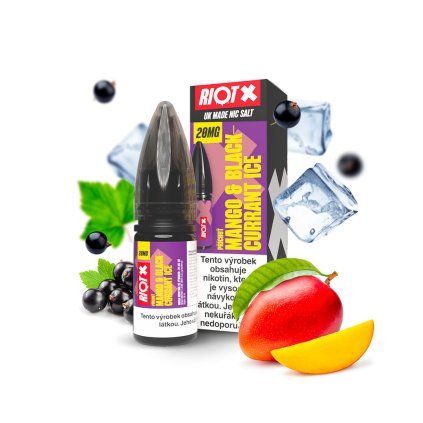 E liquid Riot X Salt Mango Blackcurrant Ice