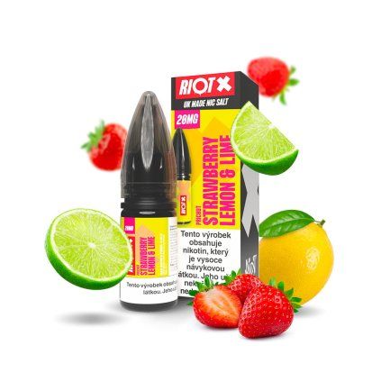 E liquid Riot X Salt Strawberry Lemon Lime