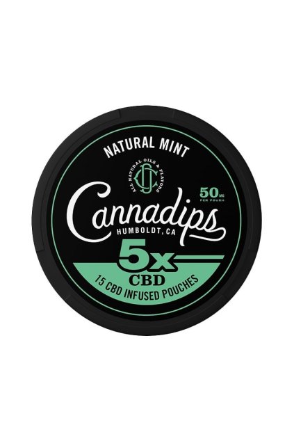 Cannadips Natural Mint CBD sacky 50mg